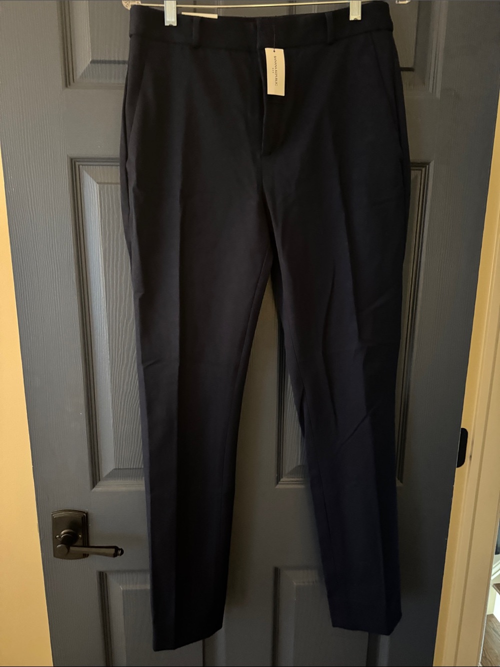 Banana Republic Navy Straight-Leg Dress Pants